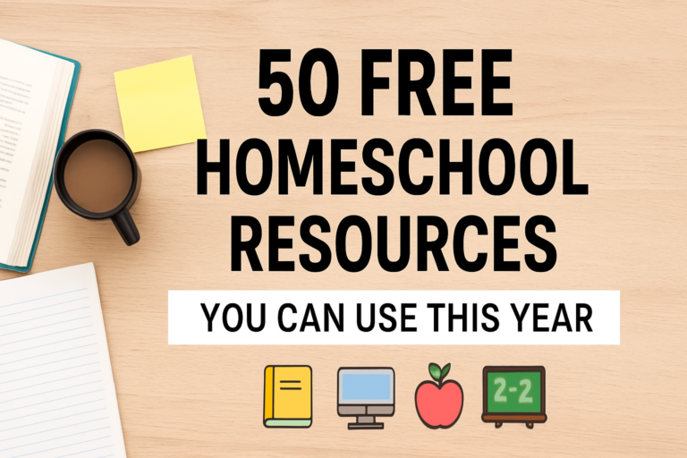 50 Free Homeschool Resources You Can Use This Year