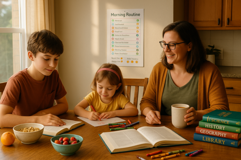 How to Create a Meaningful Morning Routine for Homeschool Families